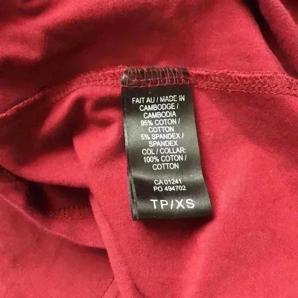 🌸3/$30🌸le 31 Simons | Burgundy collared t-shirt - Picture 7 of 7